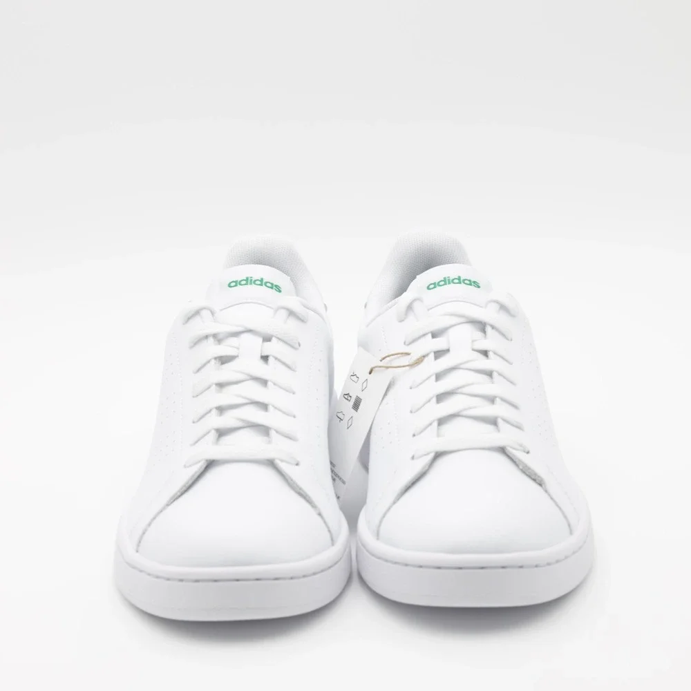Adidas Men's Advantage‎ Comfortable Athletic Low Top Shoes White/Green Size 8.5 - Picture 7 of 11